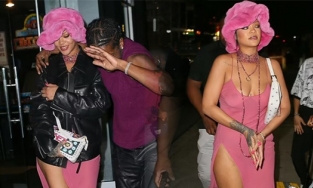 Rihanna diện đồ Dior vintage tình tứ bên A$AP Rocky