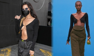 Bella Hadid khoe dáng trong thiết kế áo của Jacquemus 