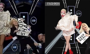 Phản ứng của cô người mẫu Dior trước kẻ phá đám đã trở thành huyền thoại