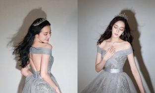 Địch Lệ Nhiệt Ba sở hữu một BST váy bồng bềnh tựa như nàng công chúa