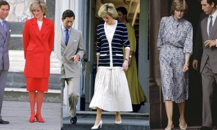 Trong suốt thời gian ở bên cạnh thái tử Charles, công nương Diana không bao giờ đi giày cao gót quá 5cm