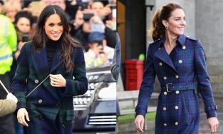 Cùng diện những trang phục tương đồng nhưng Kate Middleton hoàn toàn vượt mặt Meghan Markle 