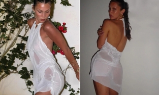 Bella Hadid làm rối loạn thị giác với chiếc váy “ướt nhẹp” 