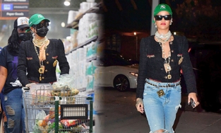 Chất như Rihanna: Mặc cả cây hàng hiệu chỉ để đi siêu thị 