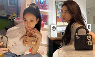 Suzy và Jisoo đem lại hai thái cực khác biệt khi quảng cáo túi xách Dior 