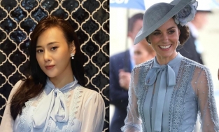 Nam(Hương Vị Tình Thân) 'đụng' váy Elie Saab với công nương Kate Middleton?
