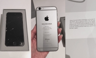 Balenciaga gửi thiệp cho khách mời bằng một chiếc iPhone 6s vỡ nát 