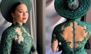 Lần đầu tiên trong lịch sử: Áo dài xuất hiện trên thảm đỏ Oscar