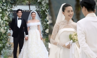 Váy cưới Ellie Saab của Ngô Thanh Vân trị giá 600 triệu