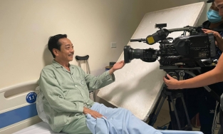 Bảo Hân chia sẻ hình ảnh lần cuối gặp NSND Hoàng Dũng, tiết lộ tình trạng bệnh 