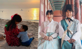 Bạn trai doanh nhân lần đầu công khai ảnh Hòa Minzy bên con trai đầu lòng 