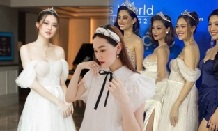 Á hậu Tường San lộ vòng bụng như bầu 6 tháng sau 4 tháng kết hôn