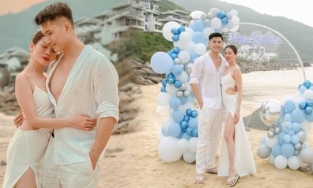 Nửa đêm, cả Lâm Bảo Châu và Lệ Quyên đều đăng ảnh như ảnh cưới