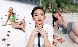 Quỳnh Anh Shyn bị chỉ trích vì dùng sao biển sống ảo, Tóc Tiên lên tiếng