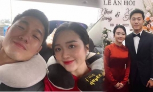 Chia sẻ hiếm hoi của Nhuệ Giang sau đám hỏi kín đáo với Lương Xuân Trường