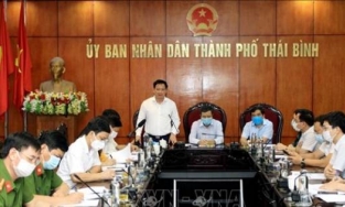Thái Bình thực hiện giãn cách xã hội từ ngày 6/5 sau khi phát hiện ra 5 ca mắc Covid-19