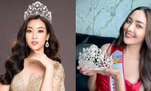 Vương miện của Hoa hậu Thái Lan bị tố là đồ 'pha ke' vương miện của Hoa hậu Đỗ Mỹ Linh