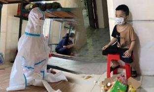 Nhìn lại những hình ảnh xót xa của các em bé đi cách ly vì Covid-19