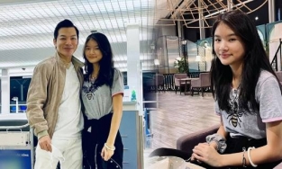 Trần Bảo Sơn đưa con gái lớn về Mỹ, khoe ảnh hai con đã gặp nhau