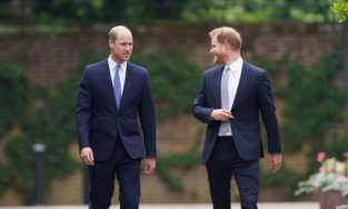 Harry rời đi ngay sau lễ khánh thành tượng Diana, chỉ dành 10 phút bên Hoàng tử William