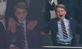 Gương mặt ỉu xìu của Hoàng tử George sau khi Anh tuột mất cúp vô địch Euro