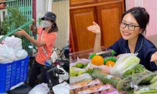 H'Hen Niê đích thân tiếp tế đồ ăn cho Phương Mỹ Chi trong khu phong tỏa