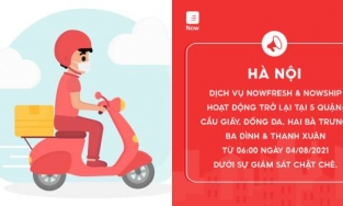 Những dịch vụ nào của Now được hoạt động trở lại tại Hà Nội?