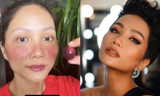 Được cho nhiều hoa quả không biết làm gì, H'Hen Niê mang ra làm đồ make up