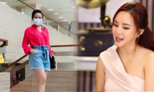 Vy Oanh gây chú ý khi xuất hiện 1 tháng sau thông báo sinh nở