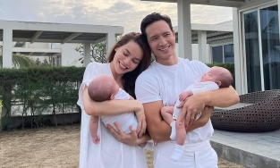 Con Hà Hồ - Kim Lý và những cặp song sinh hot nhất showbiz Việt