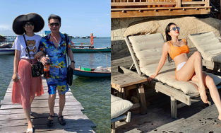 Hôm qua sao làm gì (16/3): Công Lý tình tứ bên vợ, Bảo Thy khoe dáng thon