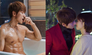 Ngô Thừa Húc thân hình cơ bắp, ôm hôn bạn diễn kém 20 tuổi