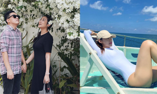 Hôm qua sao làm gì (5/5): Minh Hằng yêu đùi to, vợ chồng Lam Trường tình tứ