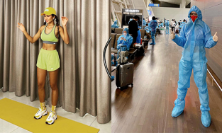 Hôm qua sao làm gì (8/6): Hoa hậu Khánh Vân diện đồ bảo hộ kín mít từ New York về Việt Nam, H'Hen Niê khoe cơ bụng săn chắc