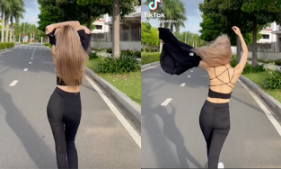 Thiều Bảo Trâm bất ngờ cởi phăng áo giữa đường khiến dân mạng tròn mắt