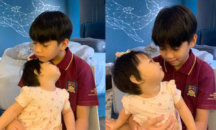 Cường Đô La tiết lộ thói quen ấm áp của con trai Subeo với em gái nhỏ