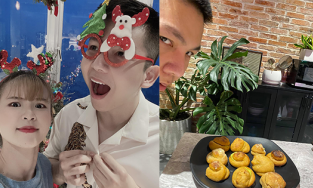 Khởi My khoe lần đầu làm bánh nhưng nhận cái kết từ ông xã Kelvin Khánh