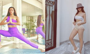 Hôm qua sao làm gì (25/6): Hồ Ngọc Hà tập yoga điêu luyện, Huyền Baby sang chảnh