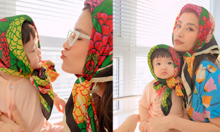 Đông Nhi hóa 'bà cụ' bên con gái, Ông Cao Thắng lập tức thể hiện sự ghen tị