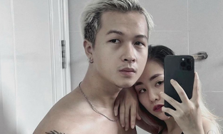 Du Uyên lại đăng ảnh bên 'tình tin đồn' trong nhà tắm