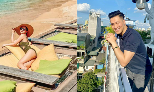 Quỳnh Nga vừa tung ảnh khoe dáng trên bãi biển, Việt Anh lập tức khen 'chơi sang'