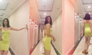 Yêu bạn trai người mẫu, Lệ Quyên tự thách thức bản thân với váy body siêu khó mặc