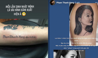 Chịu chơi như fan Thanh Hằng: Xăm hẳn tên thần tượng lên tay nhân sinh nhật