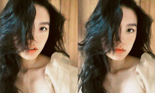 Doãn Hải My khoe vòng 1, dân tình nháo nhác: Thi Hoa hậu về mới dậy thì?