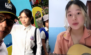 Đạo diễn Trần Lực khoe con gái 14 tuổi lớn phổng phao, cá tính, hát tiếng Anh trôi chảy