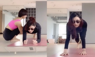 Trương Bá Chi đeo kính râm tập gym giữ dáng, nhan sắc tuổi 41 như 20