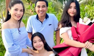 16 năm hôn nhân viên mãn của Quyền Linh và bà xã xinh đẹp