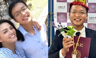 Thu Quỳnh khoe em trai ruột là trợ giảng của Đại học nổi tiếng Hàn Quốc