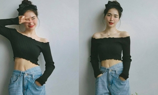 Nhìn Hòa Minzy với chiếc bụng rạn mà vẫn xinh đẹp rạng rỡ, netizen xúc động