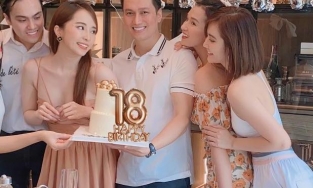 Quỳnh Nga - Việt Anh tình tứ trong tiệc sinh nhật chung hậu tin đồn sống cùng nhà